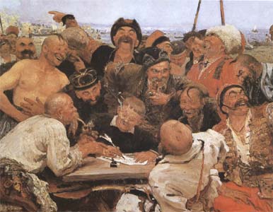 llya Yefimovich Repin Zaporozhian Cossacks (sketch) (mk09)